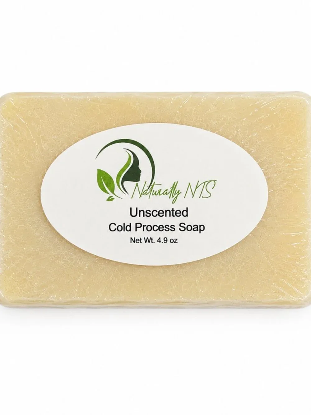Naturally NTS Unscented Cold Process Soap – 4.9 oz – Cream